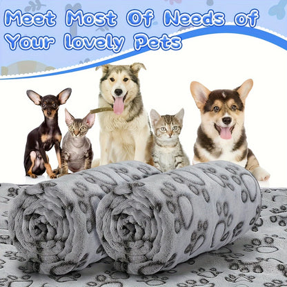 Premium Soft & Fluffy Pet Blanket – Warm, Cozy & Adorably Designed Mat for Cats and Dogs