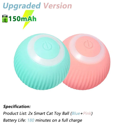 Smart Interactive Cat Toy – Electric Rolling Ball with Automatic Rotation | Fun & Engaging Game Accessory for Cats