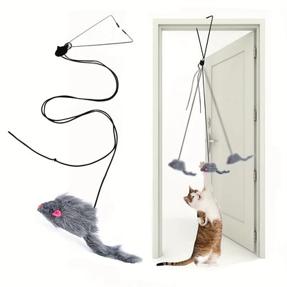 Interactive Door-Hanging Cat Toy – Stress Relief & Entertainment for Indoor Cats and Kittens