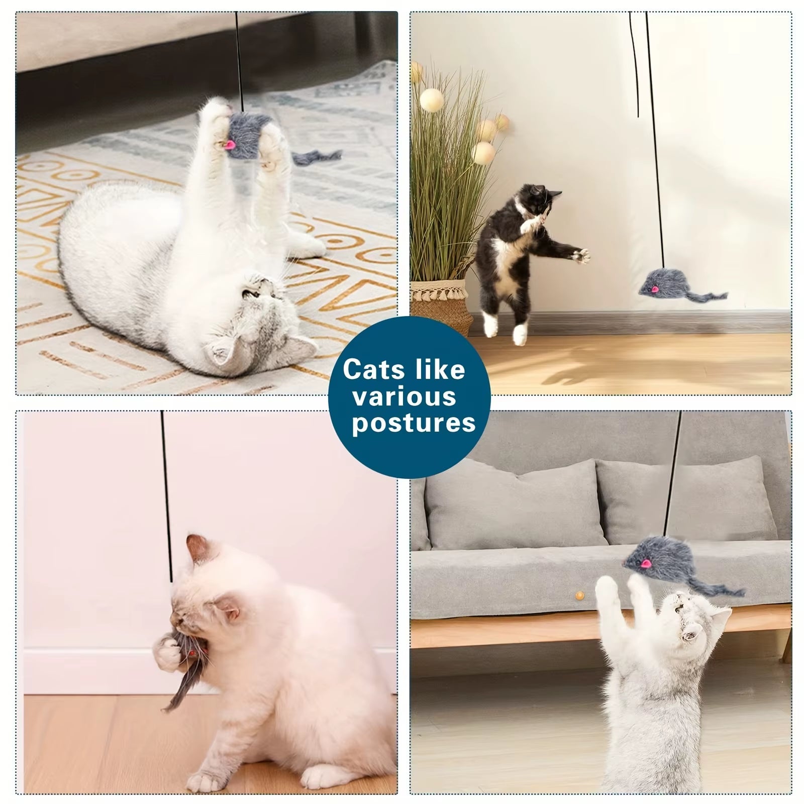 Interactive Door-Hanging Cat Toy – Stress Relief & Entertainment for Indoor Cats and Kittens