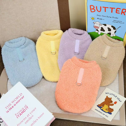 Winter Plush Dog Sweater – Soft, Warm Jacket for Small & Medium Dogs and Cats | Cozy Pet Coat for Chihuahua, Teddy & More