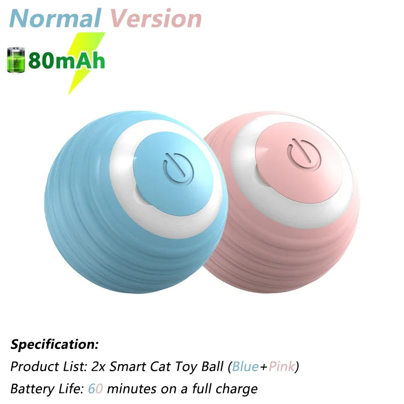 Smart Interactive Cat Toy – Electric Rolling Ball with Automatic Rotation | Fun & Engaging Game Accessory for Cats