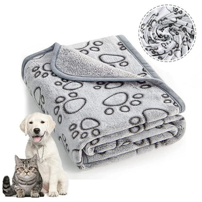 Premium Soft & Fluffy Pet Blanket – Warm, Cozy & Adorably Designed Mat for Cats and Dogs