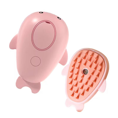 3-in-1 Electric Pet Grooming Brush – Steam Spray Comb for Cats and Dogs, Hair Removal & Massage