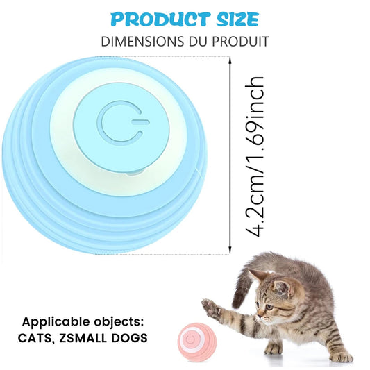 Smart Interactive Cat Toy – Electric Rolling Ball with Automatic Rotation | Fun & Engaging Game Accessory for Cats