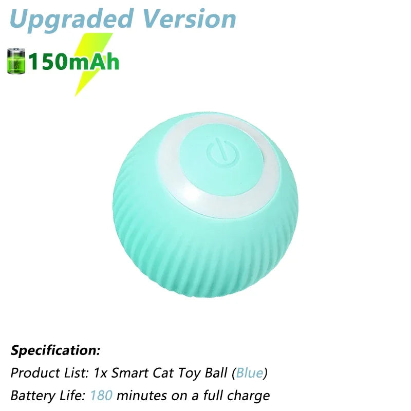 Smart Interactive Cat Toy – Electric Rolling Ball with Automatic Rotation | Fun & Engaging Game Accessory for Cats