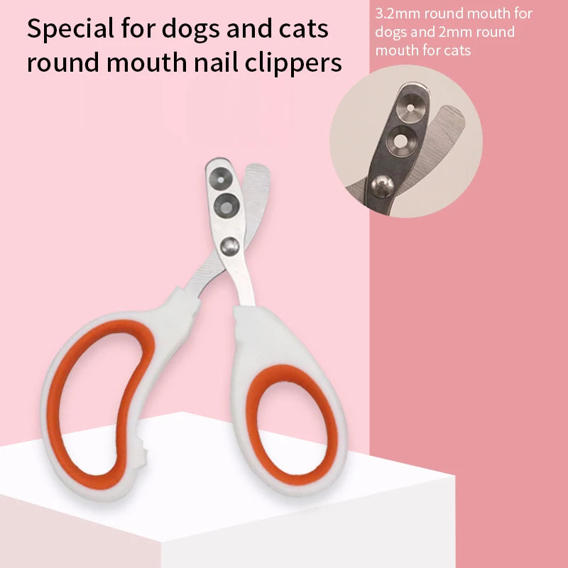 Premium Stainless Steel Pet Nail Clippers – Professional Grooming Trimmer for Cats, Kittens & Small Dogs