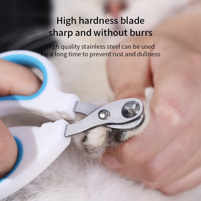 Premium Stainless Steel Pet Nail Clippers – Professional Grooming Trimmer for Cats, Kittens & Small Dogs