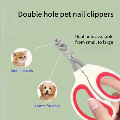 Premium Stainless Steel Pet Nail Clippers – Professional Grooming Trimmer for Cats, Kittens & Small Dogs