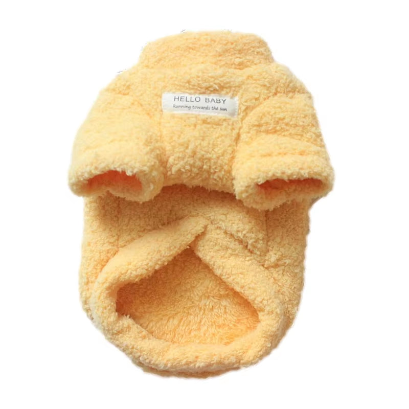 Winter Plush Dog Sweater – Soft, Warm Jacket for Small & Medium Dogs and Cats | Cozy Pet Coat for Chihuahua, Teddy & More