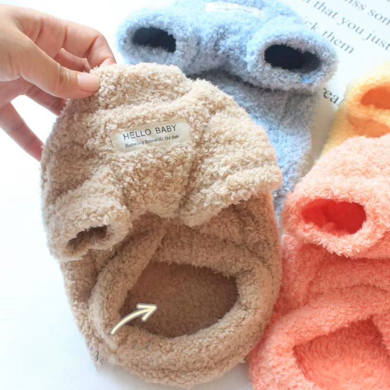 Winter Plush Dog Sweater – Soft, Warm Jacket for Small & Medium Dogs and Cats | Cozy Pet Coat for Chihuahua, Teddy & More