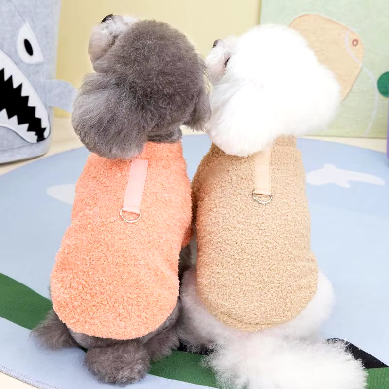 Winter Plush Dog Sweater – Soft, Warm Jacket for Small & Medium Dogs and Cats | Cozy Pet Coat for Chihuahua, Teddy & More
